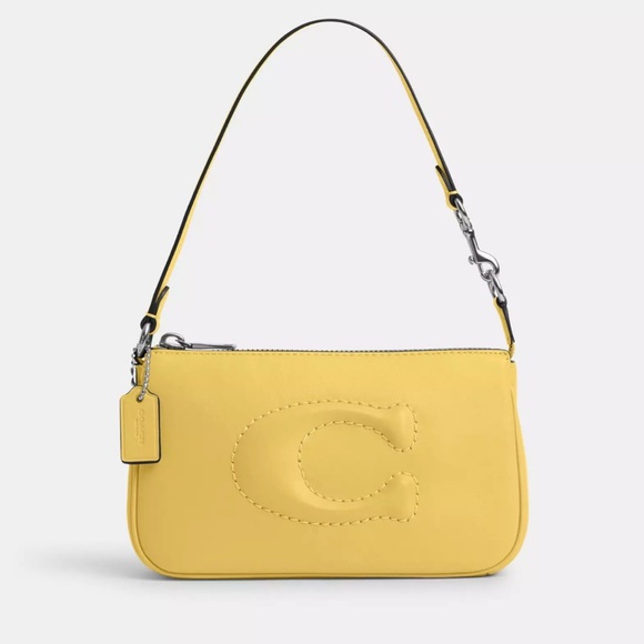 Coach Leather Nolita 19 Handbag in Silver/Daisy - Picture 14 of 16